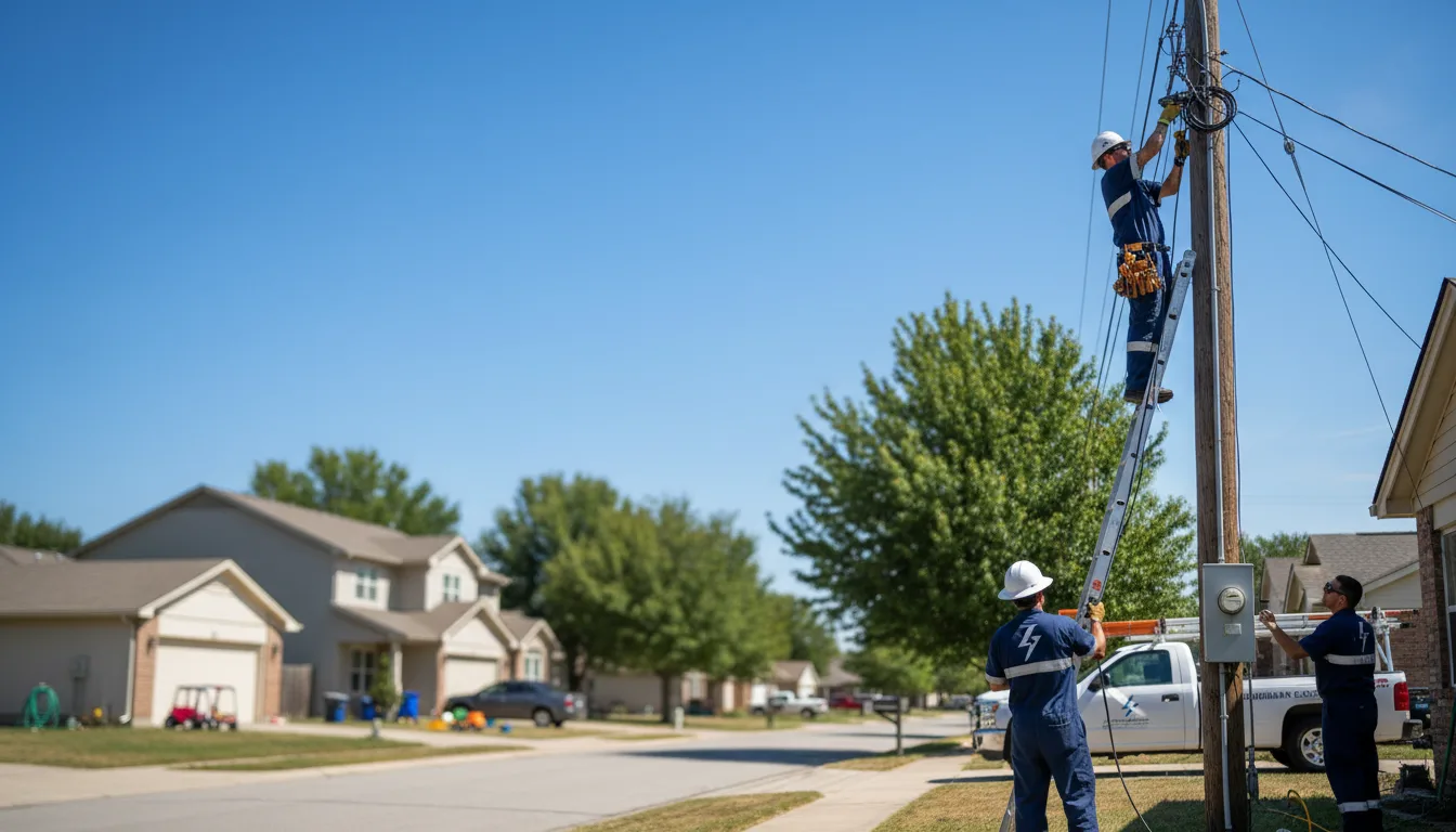 Residential electrician providing installation services in Bison, SD